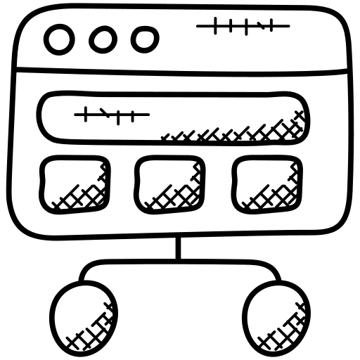 Sitemap website seo and web seo sem icon