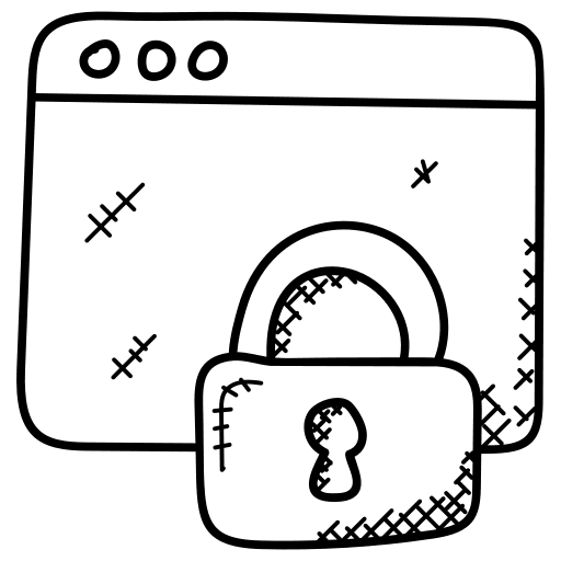 Web security padlock secure security icon