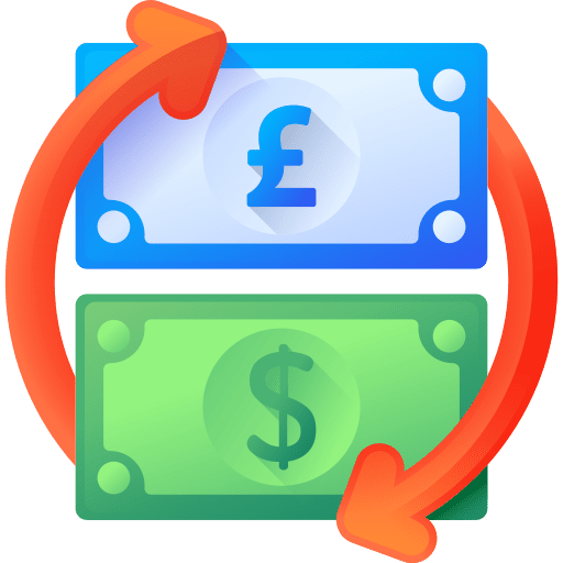 Money exchange economy banking money exchange icon