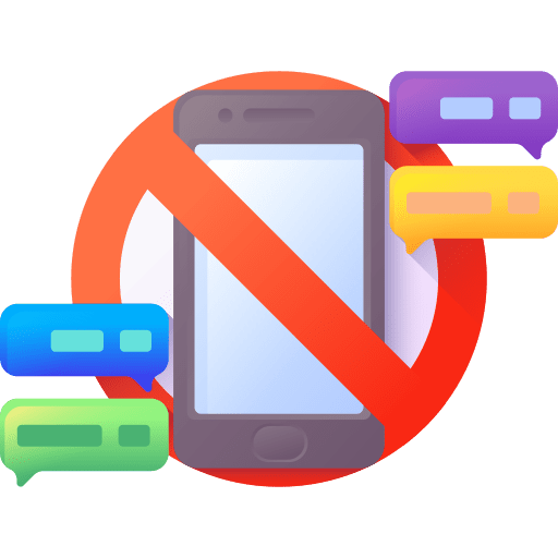 No phone prohibited prohibition signaling icon