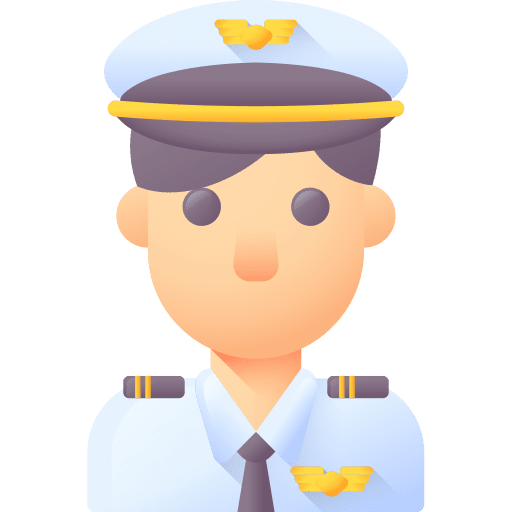 Pilot aviation profession airplane icon