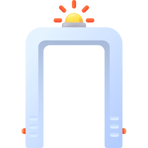 Airport airport detector electronics icon
