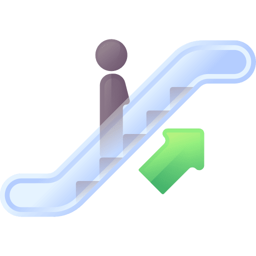 Escalator up escalator up stair stairs icon