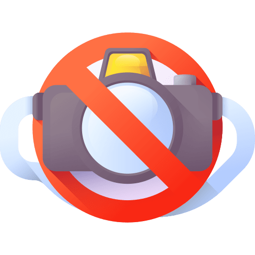 No camera no camera holidays no cameras icon