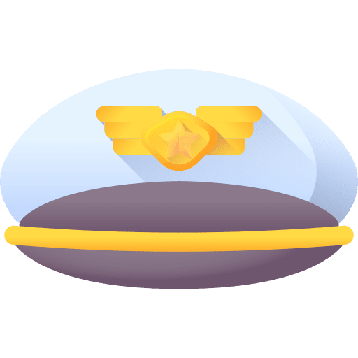 Pilot hat captain pilot hat captain cap icon