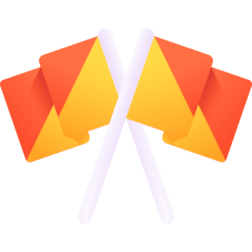 Semaphore flags security transportation icon