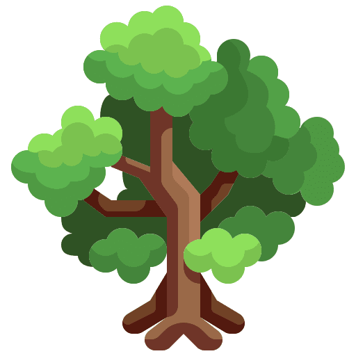 Tree gardening ecology and environment garden icon