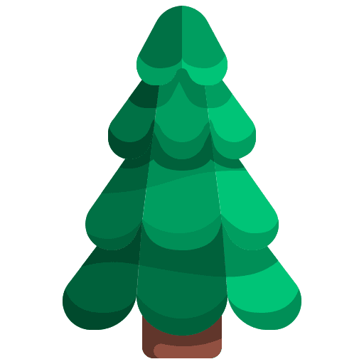Pine tree yard garden christmas icon
