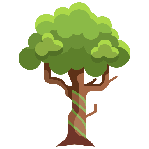 Tree nature yard botanical icon