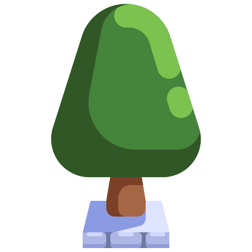 Tree yard ecology garden icon