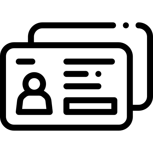 Id card id card security pass icon