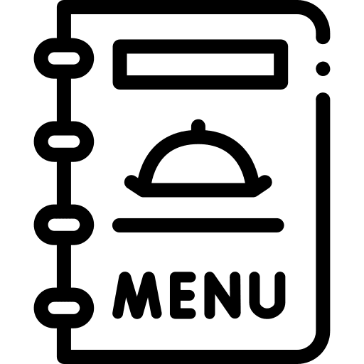 Menu cloche food and restaurant menu icon