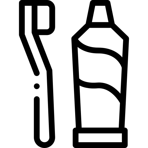 Tooth brush teeth hygiene dentist icon