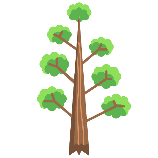 Tree ecology and environment yard garden icon