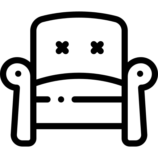 Armchair comfortable armchair furniture icon