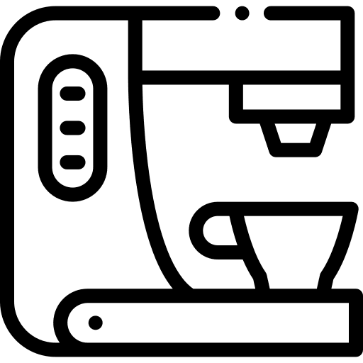 Coffee machine electronic hot coffee machine icon