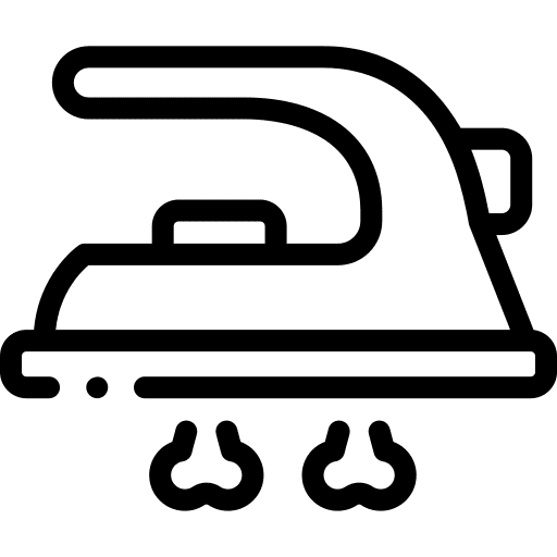 Iron laundry housework iron icon