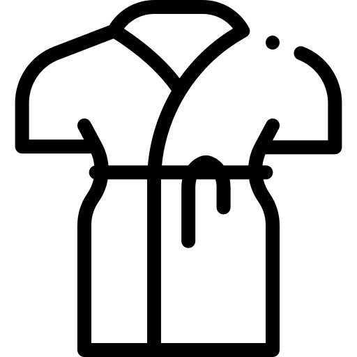 Bathrobe clothes spa wellness icon