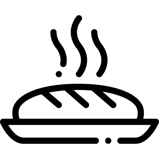 Bread food nutrition gastronomy icon