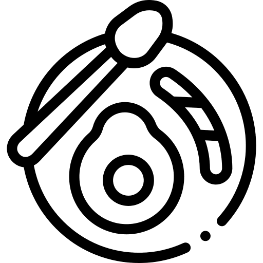 Breakfast eggs dish lunch icon