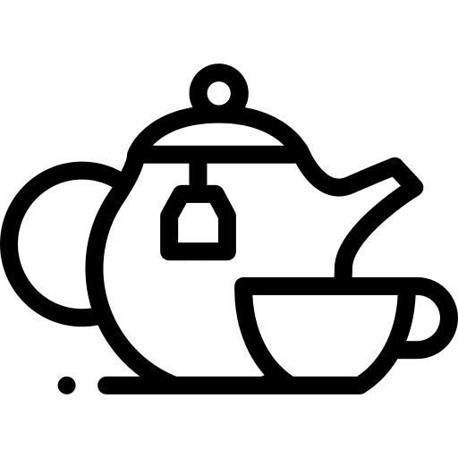 Teapot herbal tea relaxation icon