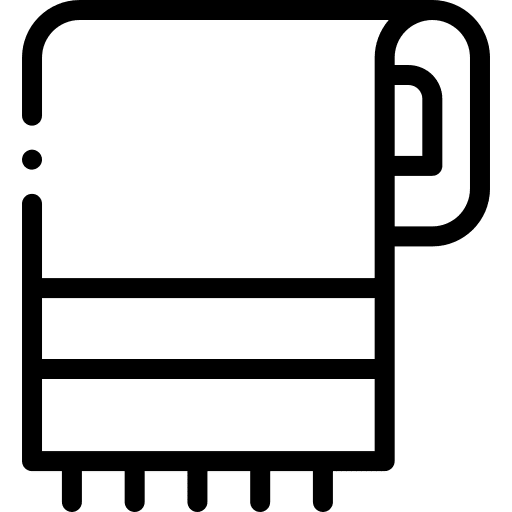 Towel bathing wellness towel icon