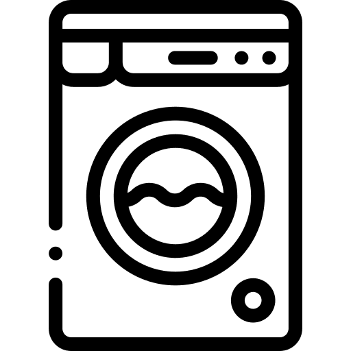 Washing machine furniture and household electronics laundry icon