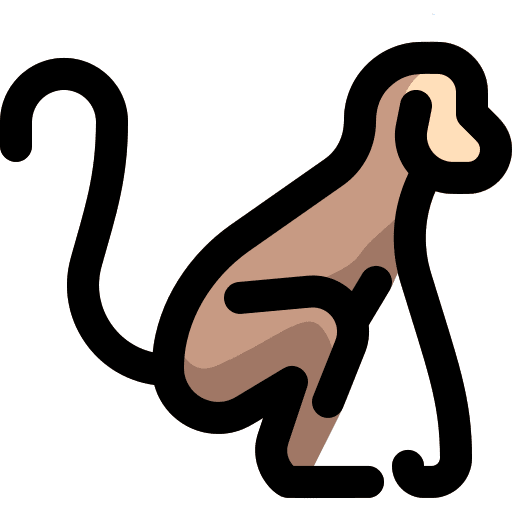 Monkey monkey zoo mammal icon