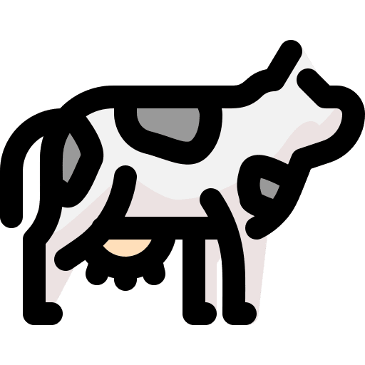 Cow zoo animals mammal icon