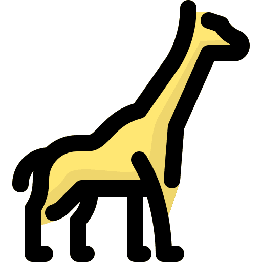 Giraffe zoo animals wild animals icon