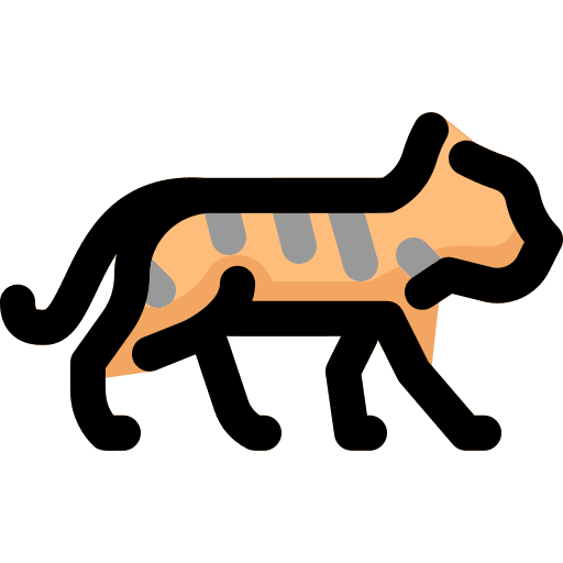 Tiger animals wild animals zoo icon