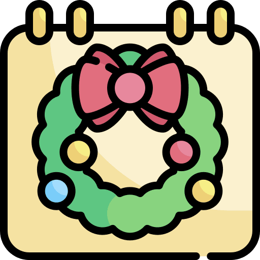 Calendar time advent calendar christmas icon