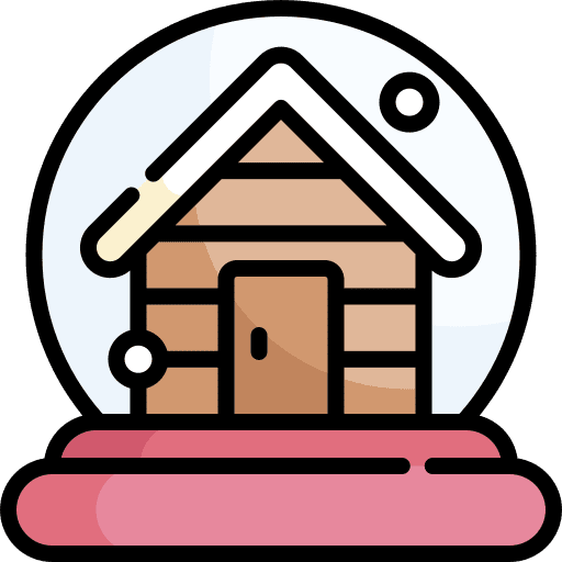 Snow globe decoration snow globe christmas icon