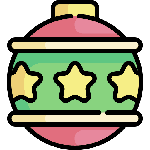 Bauble bauble adornment christmas ball icon
