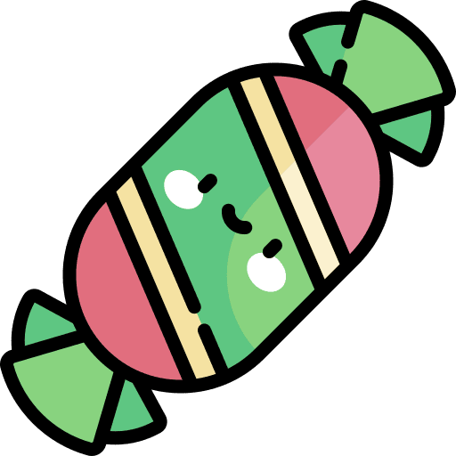 Candy sugar dessert food icon