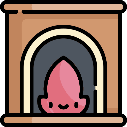 Fireplace warm fireplace winter icon