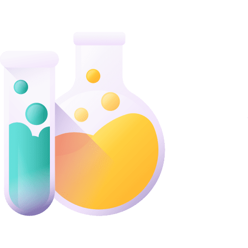Flasks chemical test tube science icon