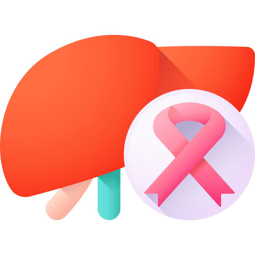 Liver cancer liver cancer ribbon healthcare and medical icon