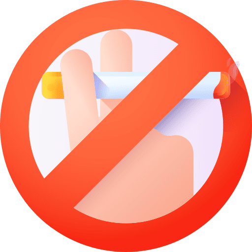 No smoking no smoking prohibition warming icon