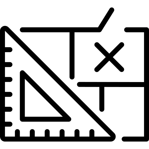 Blueprint floor plans house building icon