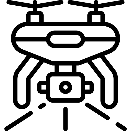Drone scan transportation electronics icon