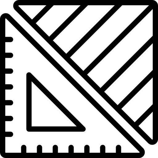 Measuring maps and location area measuring icon