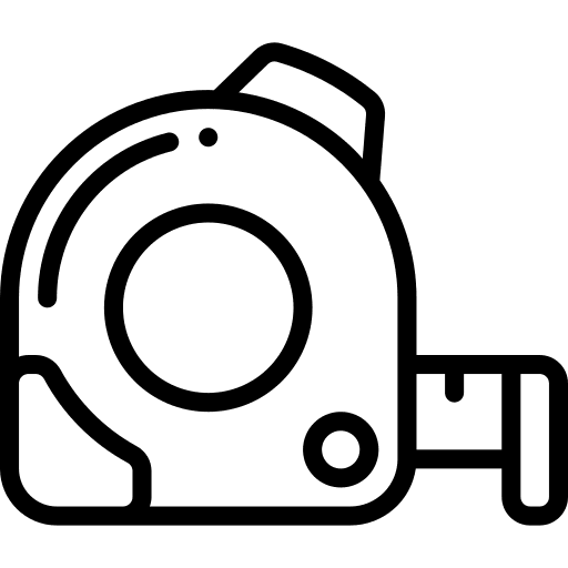 Tape measure measurement measuring tape construction and tools icon