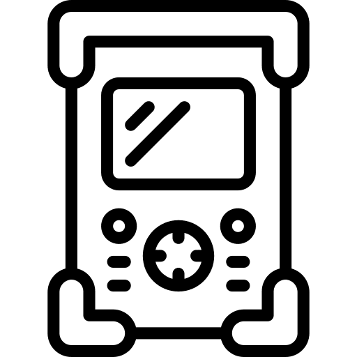 Equipment construction work measure icon