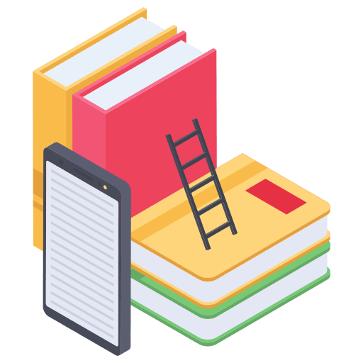 Digital library books education library icon
