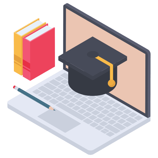 Elearning online course online elearning icon