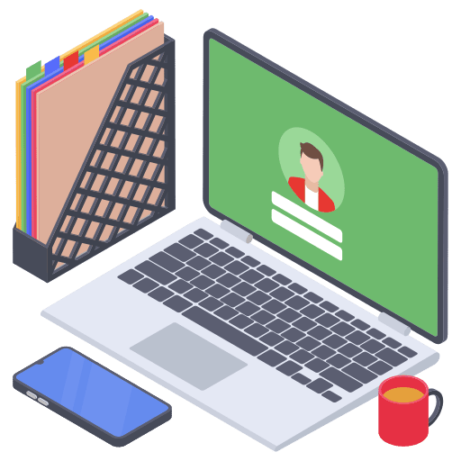 Login conference laptop login icon