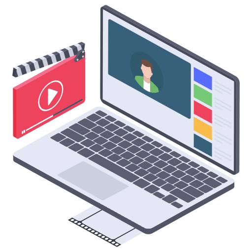 Videoblogging making videoblogging blogging icon