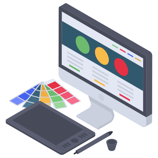 Web design designing web design art and design icon