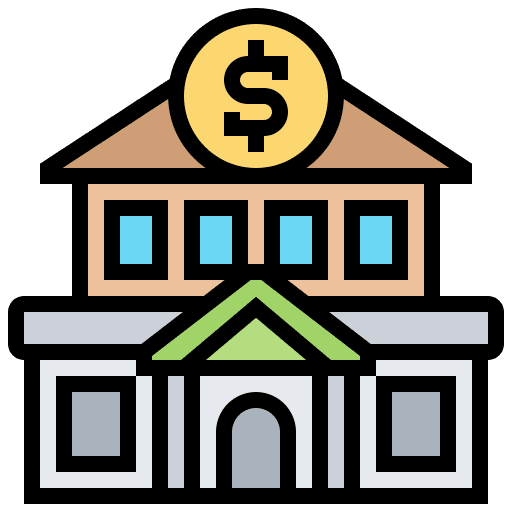 Banking bank business and finance business icon